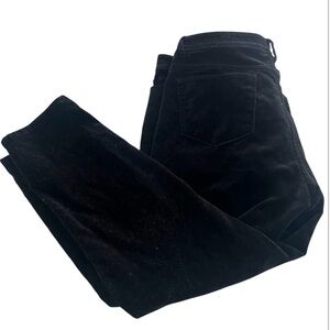 Velvet Black Skinny Pants with Smooth Finish